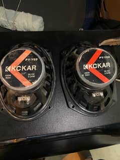 pair car speakers good sound and bass no fault