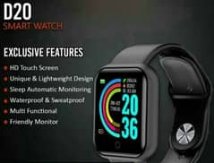 D20 Smart Watch  [Free Delivery In All Pakistan]