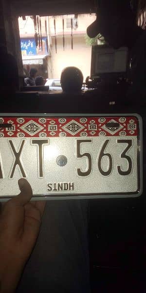 ajrak embose number plate a1 quality 6