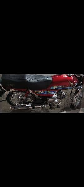 Honda CD70 Lahore register 1200km use lush condition 1