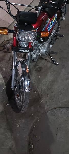 Honda CD70 Lahore register 1200km use lush condition 2