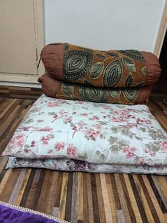 Two Floor cushions with 2 back supporter