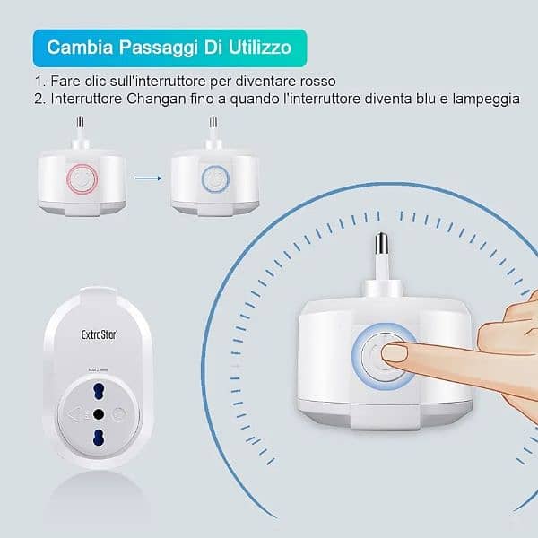 Italian Wifi Socket 16A 2300W Smart Plug Smart Plug Energy Monitor 1