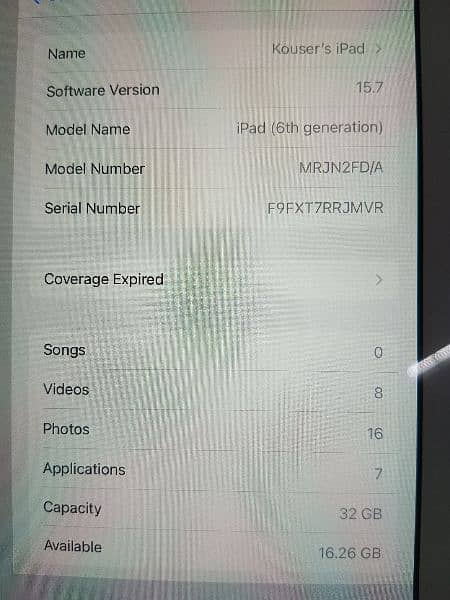 I pad 6 generation 32gb 10/10 used like new 4