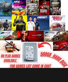 hard disc 500gb 100% health with games 0