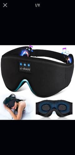LC-dolida Sleep Mask with Bluetooth Headphones Bluetooth ,3D music