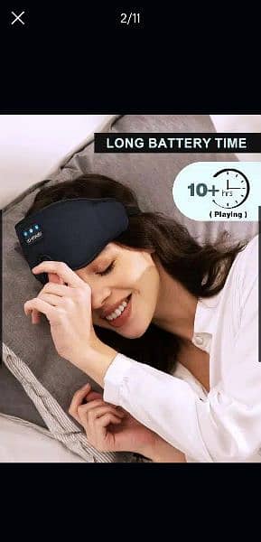 LC-dolida Sleep Mask with Bluetooth Headphones Bluetooth ,3D music 4