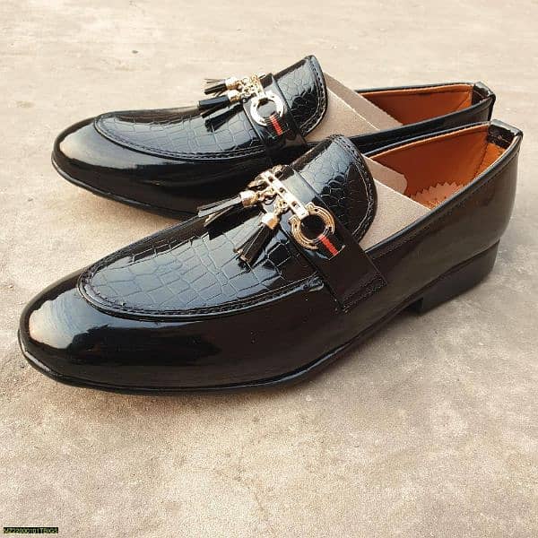Men leather formal dress shoes 1
