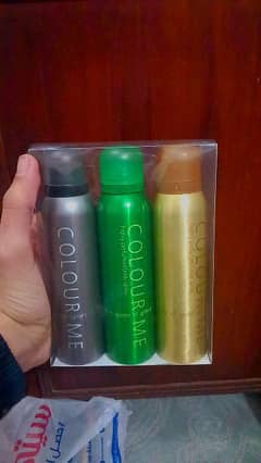 Pack of 3 Colour me body spray