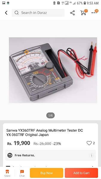 Multimeter Multi Tester SAMWA 100% original product 2
