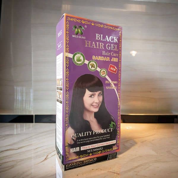 Black hair oil gel 3