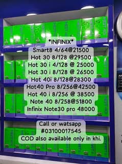 *INFINIX*
Smart8 Infinix Note40 Infinix Hot40i Hot40 Pro best price