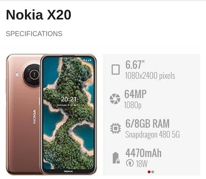 Nokia-X20-5G-With Zeiss Optics Cameras-8Gb 128Gb 2