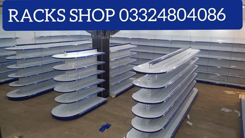 New wall racks/ Old store Racks/ Cash Counter/ Shopping trolley 60ltr 2