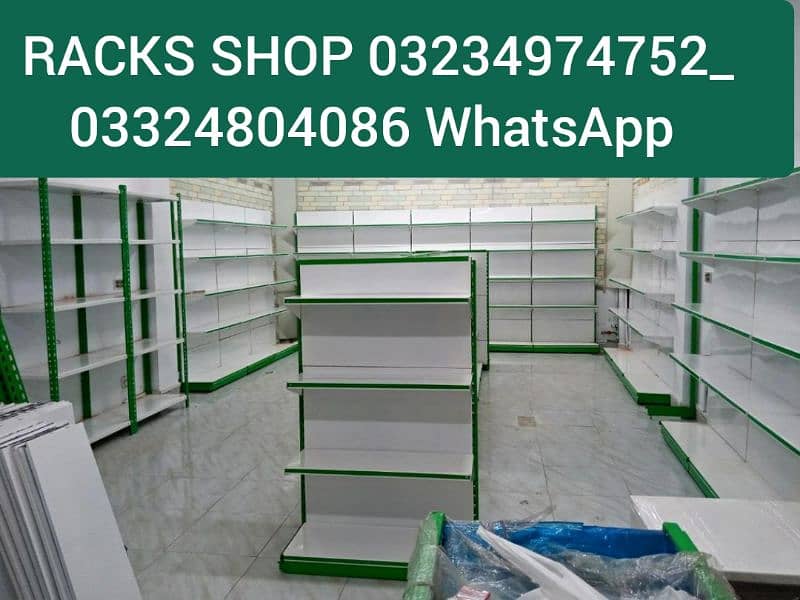 New wall racks/ Old store Racks/ Cash Counter/ Shopping trolley 60ltr 9