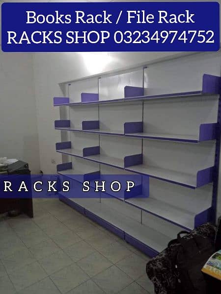 New wall racks/ Old store Racks/ Cash Counter/ Shopping trolley 60ltr 11