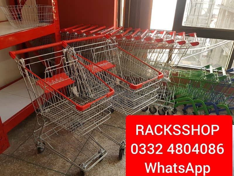 Shopping Baskets/ shopping trolleys/ Cash Counters/ Racks/ wall rack 9