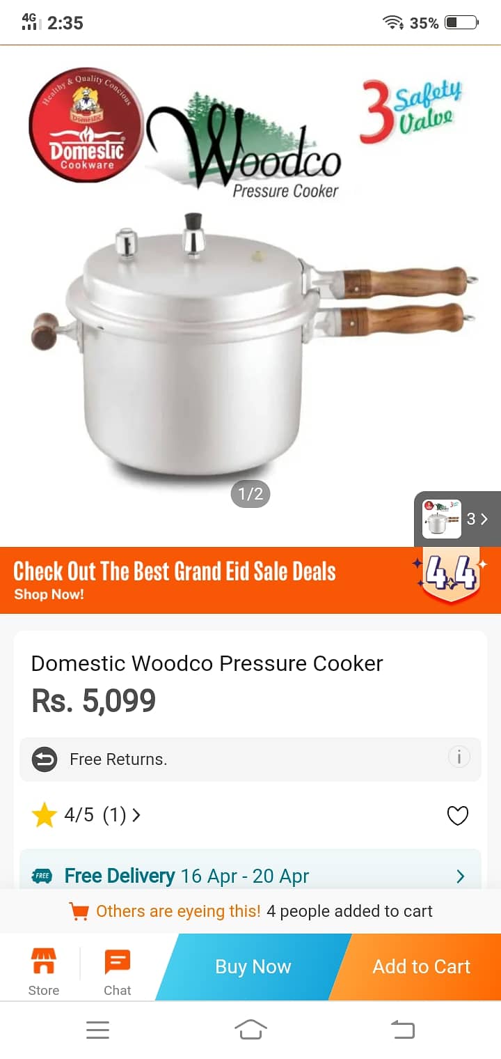Domestic Woodco Pressure Cooker 0