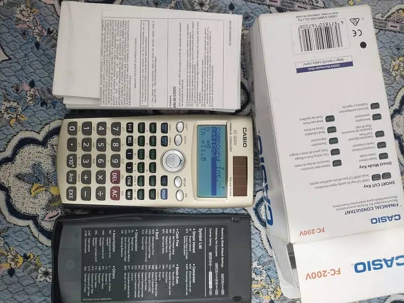 Original Financial Calculator Casio FC 200V 1
