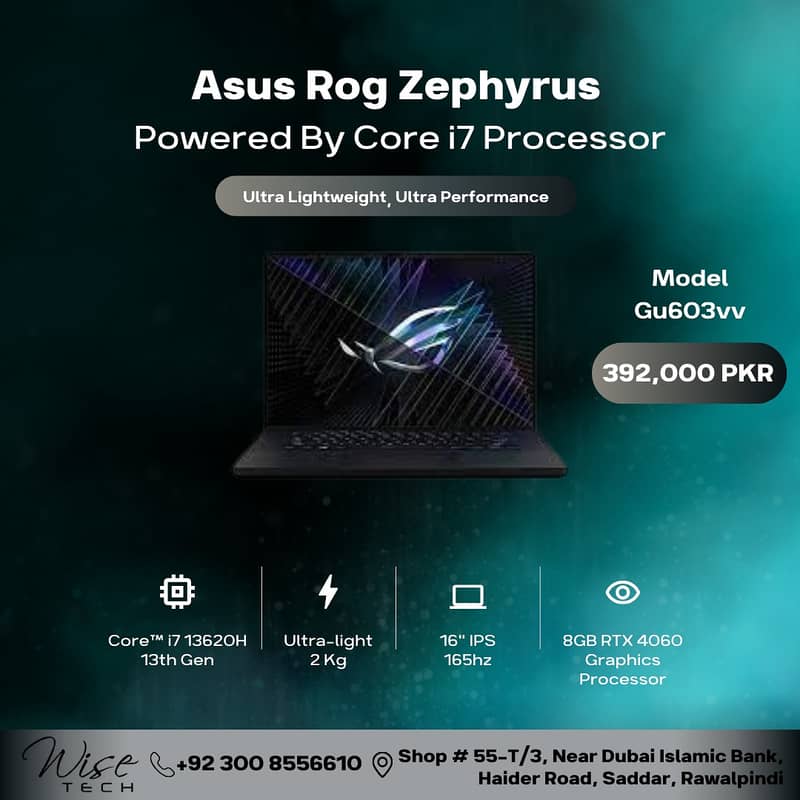 Asus Rog Zephyrus Gaming Laptop Core i7 0