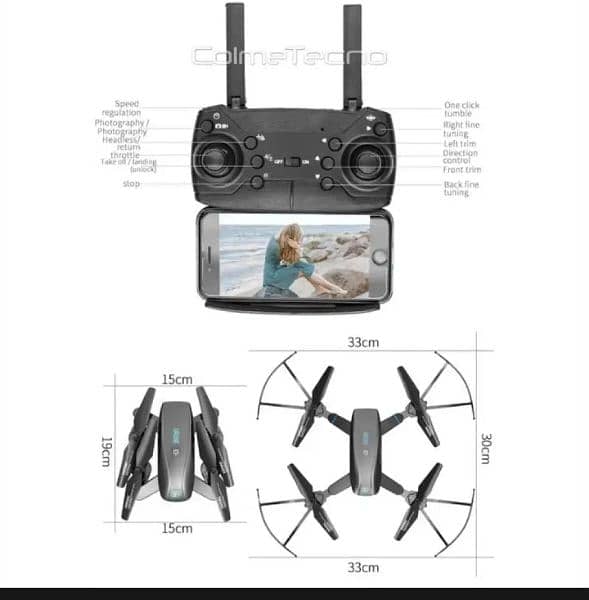 Dual Camera HD Folding Drone Aircraft S173wf 2.4G Wifi and All Sensors 8