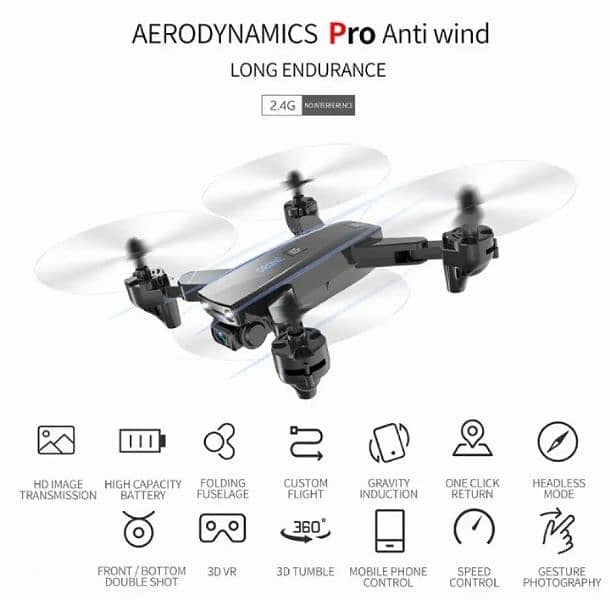 Dual Camera HD Folding Drone Aircraft S173wf 2.4G Wifi and All Sensors 10