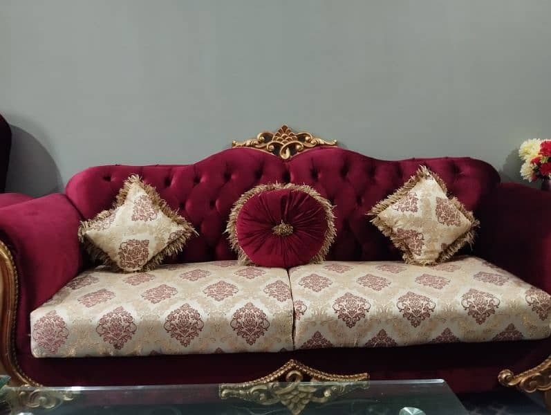 7 seater sofa for sell in All new condition with cushion set. 1