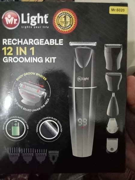 Rechargeable 12 in 1 grooming kit 0