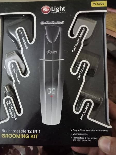 Rechargeable 12 in 1 grooming kit 3