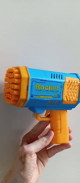 Rocket Bubble Gun for Kids Toy gan Pistol with Light water car 1