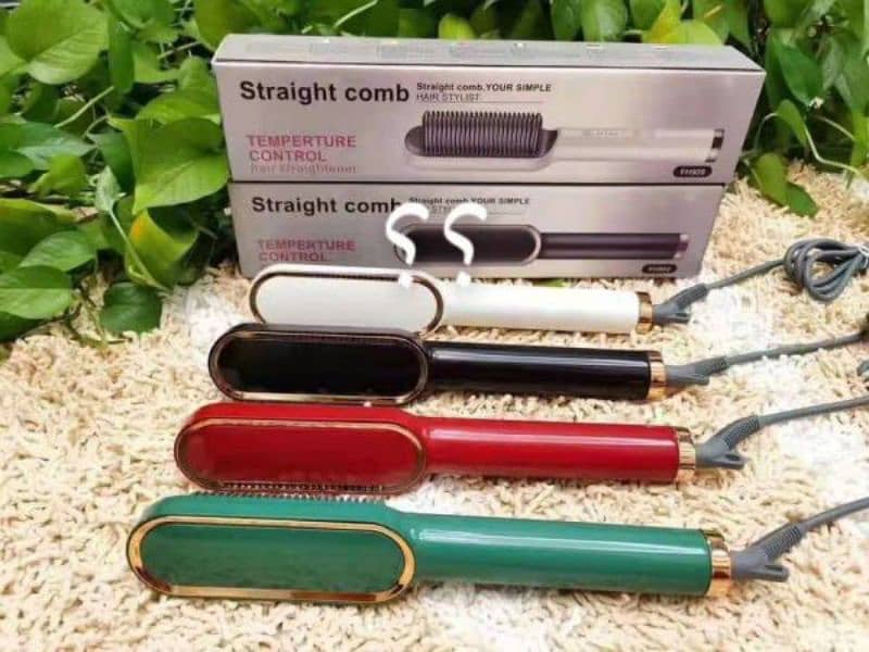 Straightener Brush Comb [Free delivery] (random Color) 1