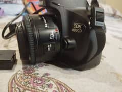 Canon eos 4000d with 2 lenses