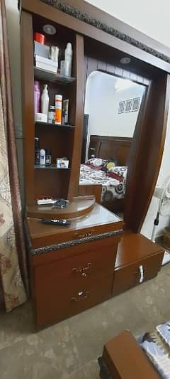 complete bed room furniture with wardrobe and cupboard