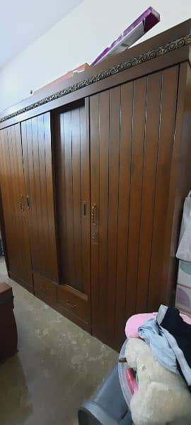 complete bed room furniture with wardrobe and cupboard 3
