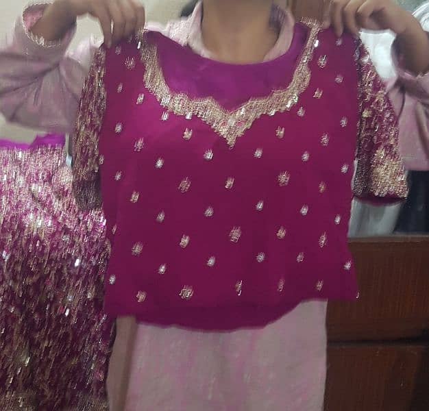 Beautiful Shokh Pink  Bridal Lahga 0