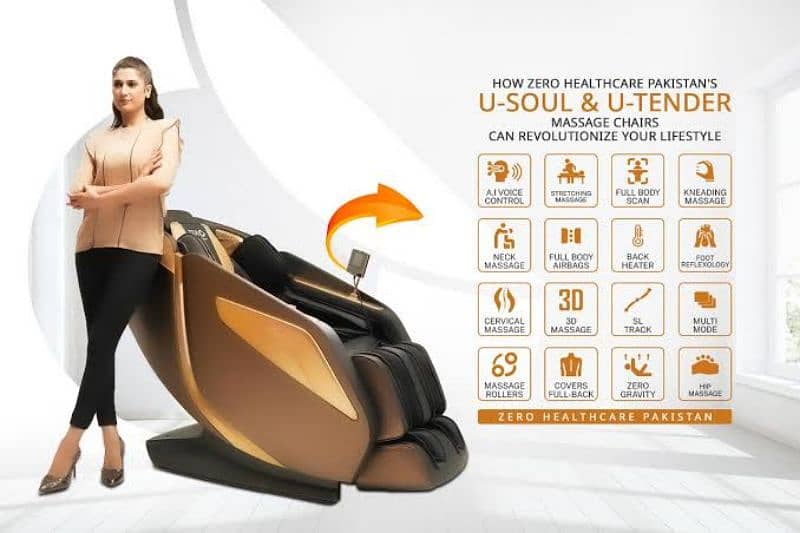 Full Body Massage Chair +4D Body Scanner 0