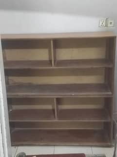 wooden shelf