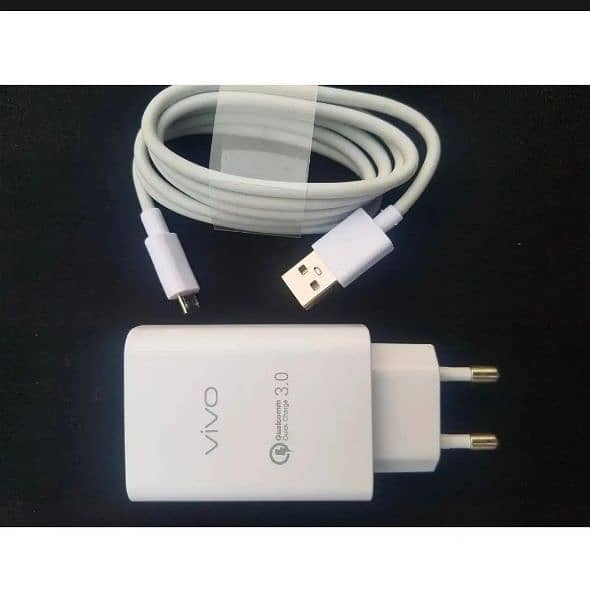 Vivo Fast Charger + Cable Fast Charging For Vivo Mobile Phones 5