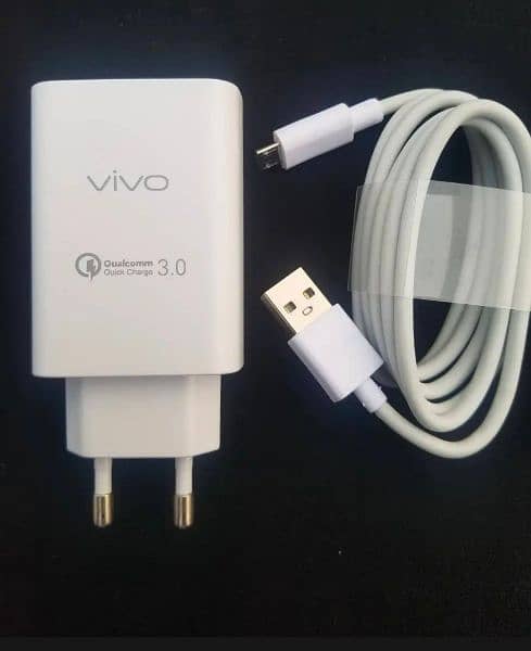 Vivo Fast Charger + Cable Fast Charging For Vivo Mobile Phones 6