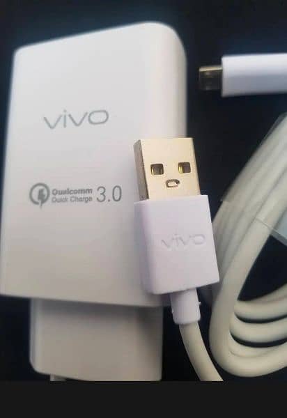Vivo Fast Charger + Cable Fast Charging For Vivo Mobile Phones 9
