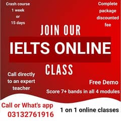 IELTS PTE TOEFL Online or Home Tutor