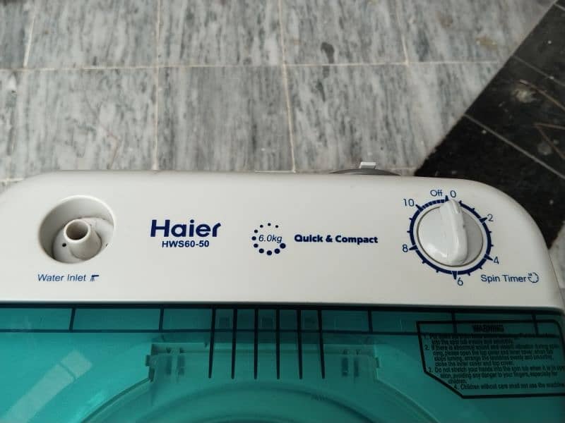 Haier HWS60-50 Spinner (Dryer) Single Tub 0