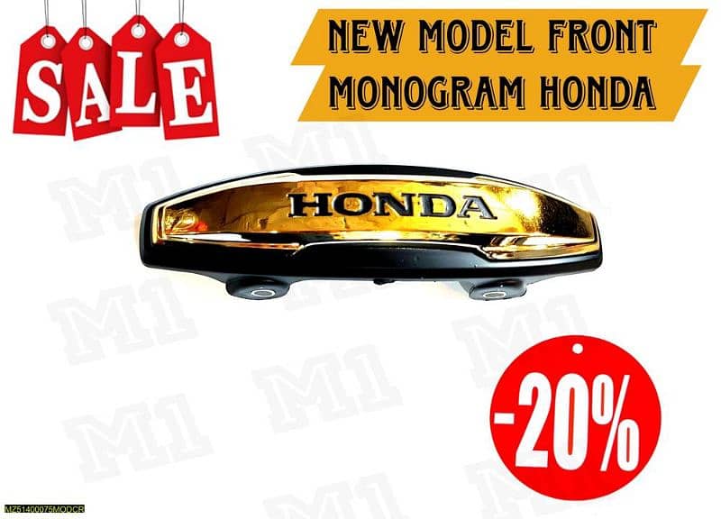 Fornt Monogram For Honda Bikes. 1