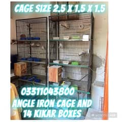 Love Bird Breeder pairs parrots complete setup cage and boxes