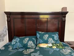 King Size Bed For Sale with 2 side tables 0