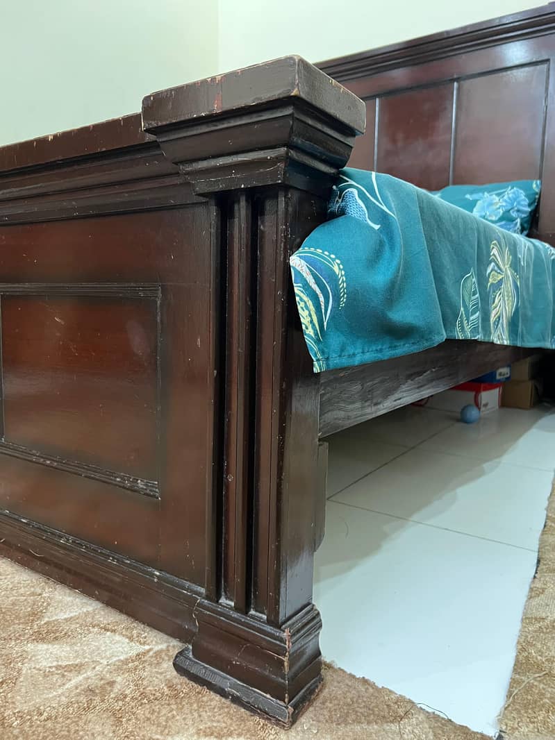 King Size Bed For Sale with 2 side tables 2