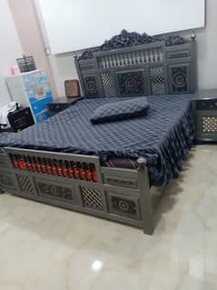 King sized Bed with Side Tables