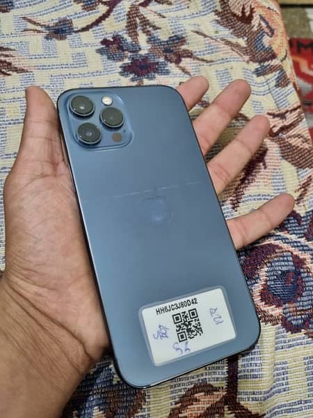 I PHONE 12 pro max 128 gb blue colour jv 86 health 10/10 condition 0