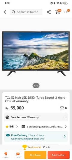 TCL 32 inch D310