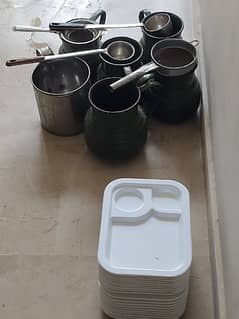 paratha Tawa, plates, Hotel kettles & Big choolha 0